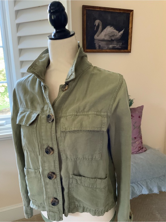 Nicole Miller Jackets & Blazers - Nicole Miller Olive Green Utility Jacket